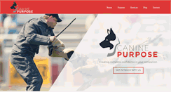 Desktop Screenshot of caninepurpose.com