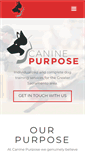 Mobile Screenshot of caninepurpose.com